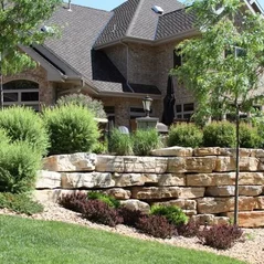 Limestone Rock Landscaping Idea 1
